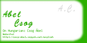 abel csog business card